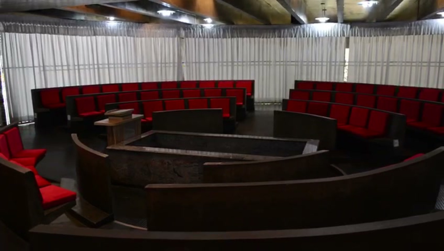 Sala ampla para cerimônia